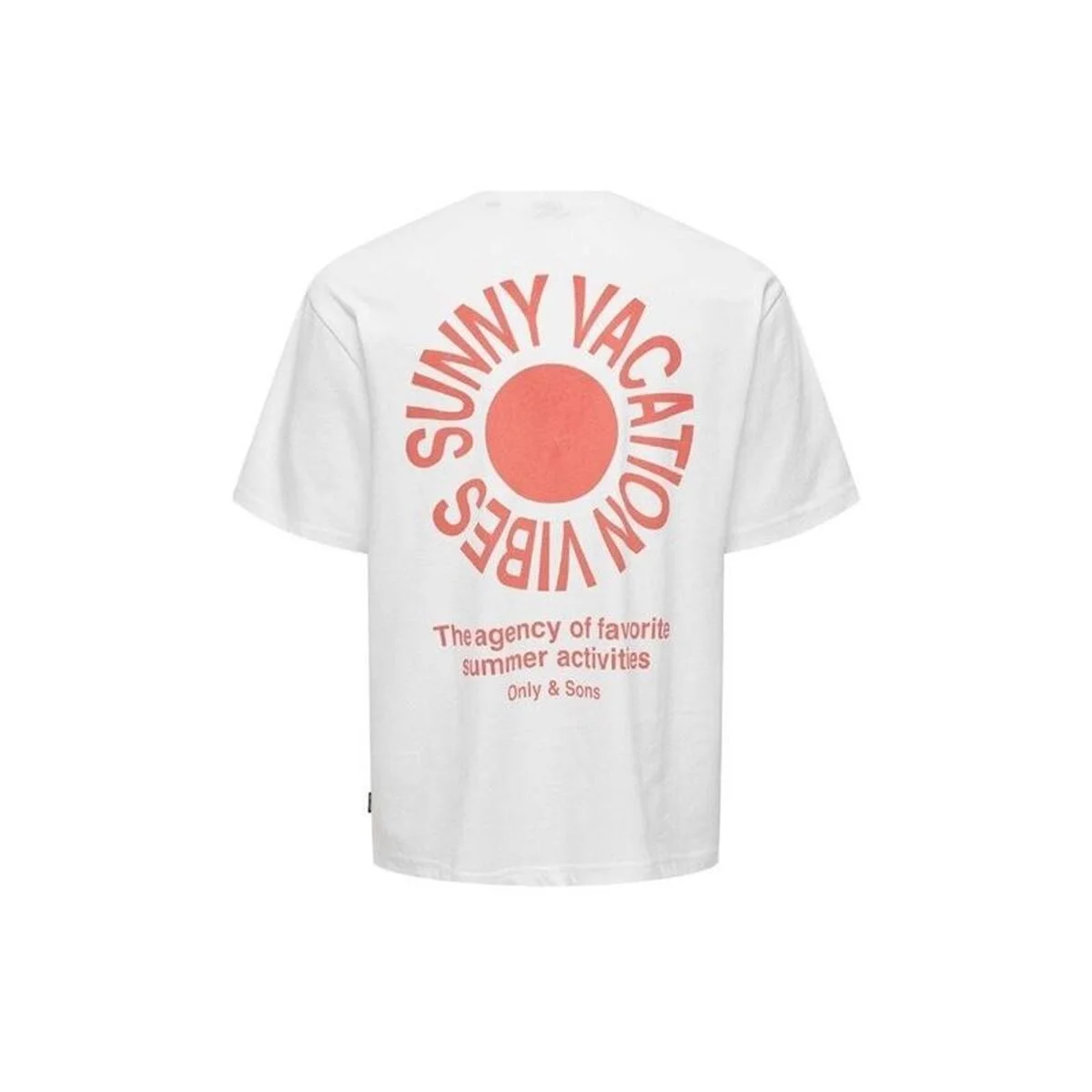 Only & Sons Kasen Relaxed Fit T-Shirt - White - Image 3