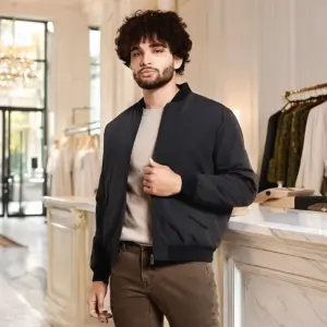 Only & Sons Onsrussel Padded Bomber Jacket - Black