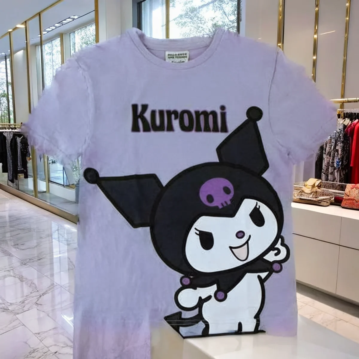 Purple Hello Kitty Character T-Shirt for Kids