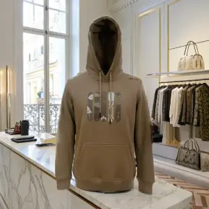 Unisex Military Green Cotton Hoodie